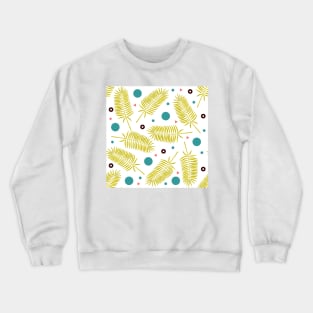 Palm Fronds and Circles Crewneck Sweatshirt